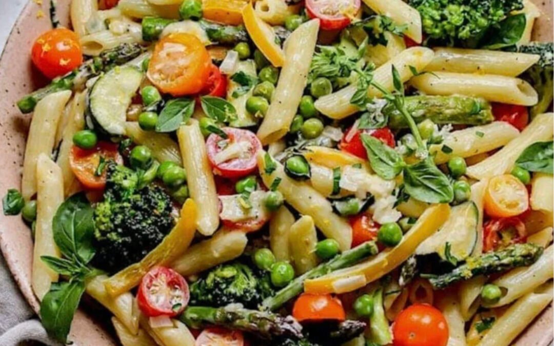 Receta de pasta primavera