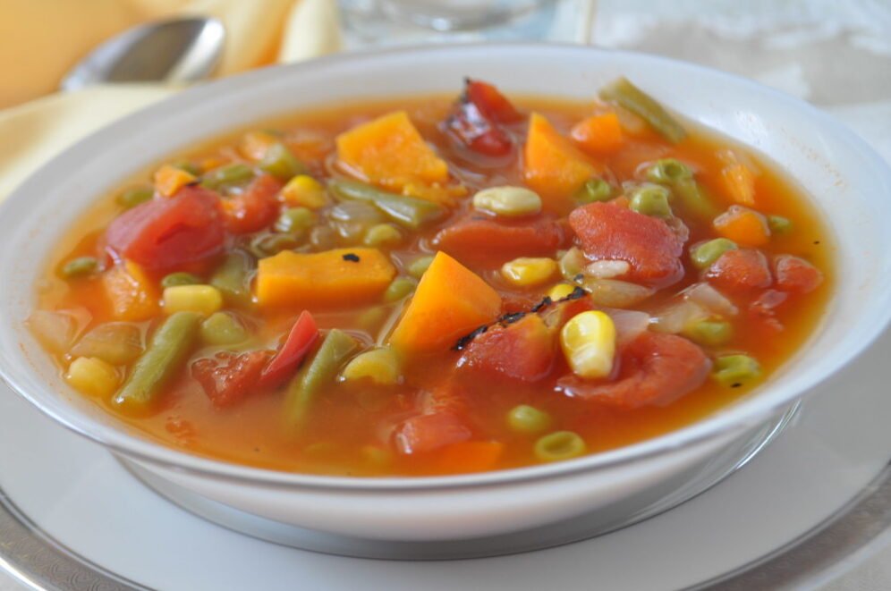 Receta de sopa de verduras casera