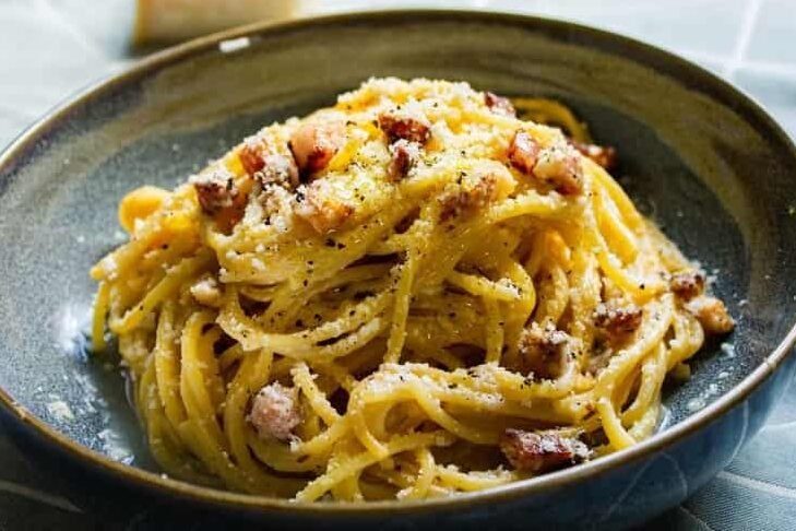 Receta de espagueti a la carbonara original